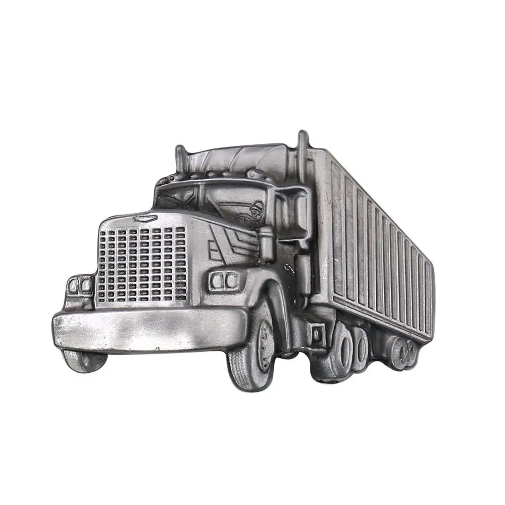 3D Stereoskopinis Sunkvežimių, Krovininių Automobilių Derliaus Metalinė Diržo Sagtis Transporto priemonių Transportavimo Unikalus Punk Vakarų Kaubojus Džinsai Priedų