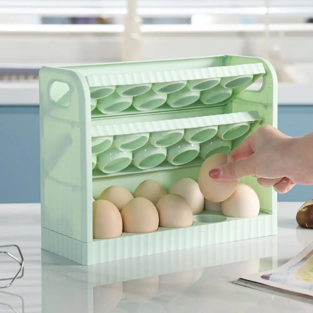 Sandėliavimo Flip-Tipo, Šaldytuve Organizatorius Dėžutė Kiaušinių Stovas, skirtas Šaldytuvas 0