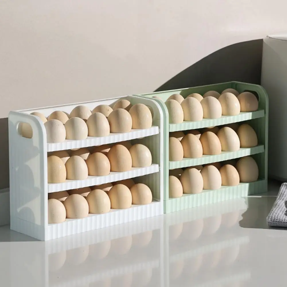 Sandėliavimo Flip-Tipo, Šaldytuve Organizatorius Dėžutė Kiaušinių Stovas, skirtas Šaldytuvas 2