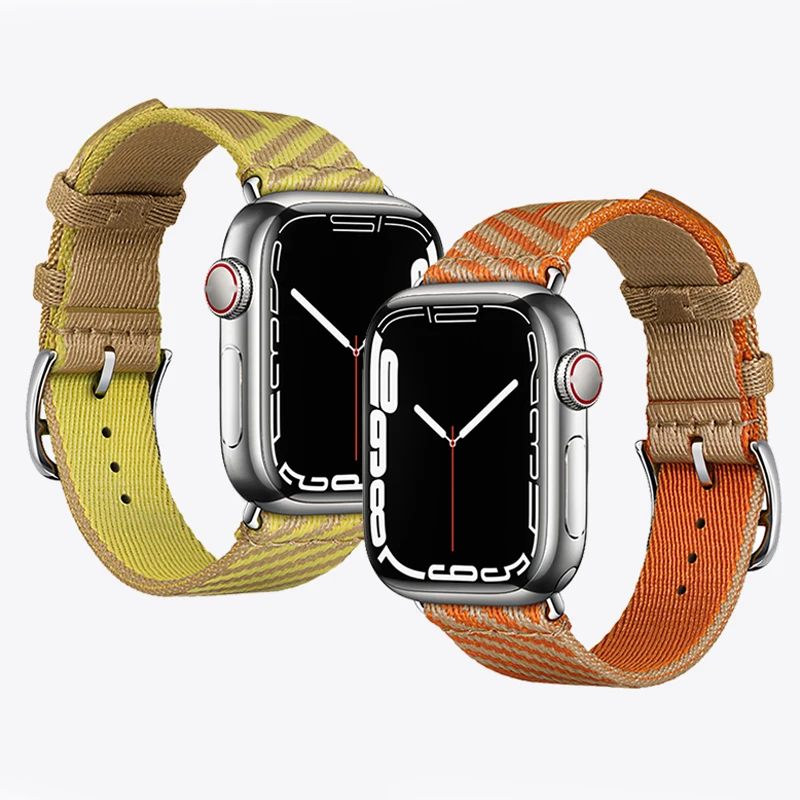 Nailono Diržas apple watch band 44mm 40mm 45mm 41mm 38mm 42mm smartwatch Watchband Correa iwatch serijos 3 4 5 SE 6 7 Apyrankė