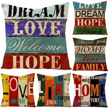 Namų Lino Hugging Pagalvių užvalkalai Retro Knygos Trumpa Serija Aikštėje Sofos pagalvės dekoro namų boho pagalvės užvalkalą linas