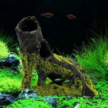 Samanų Šaknys Akvariumo Žuvų Bakas Kraštovaizdžio Puošmena Senovinių Namų Dervos Hideaway