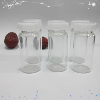 100 vnt/pak 10 ml skaidraus Stiklo Buteliukai su Lašintuvu baltas dangtelis eterinio Aliejaus,Kvepalų mėginių Ėmimo butelis