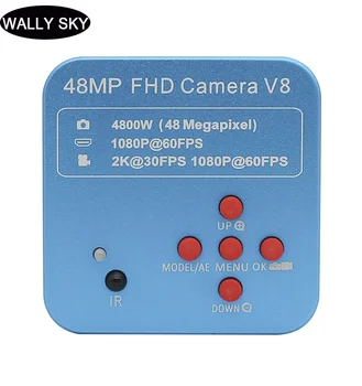 48MP Mikroskopu Elektroninių Okuliaro HD Pramonės Fotoaparatas USB HDMI suderinamus C/CS Montavimo Sriegis, su Nuotolinio Valdymo Vaizdo Mic