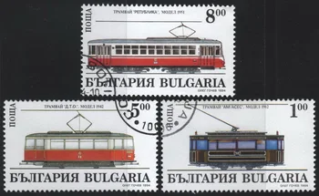 3Pcs/Set Bulgarija Pašto Ženklų 1994 Electirc Traukiniai, Naudojami Rašyti, Pažymėtos Pašto Ženklų Kolekcionavimas