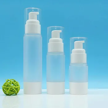 15ML matinio plastiko beoriu butelis losjonas/emulsija/serumo/skysta fondas/balinimo esmė tonerio odos priežiūros kosmetikos pakuotės